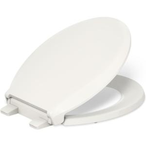 KOHLER 4639-RL-96 Cachet ReadyLatch Round Toilet Seat Soft Close, Biscuit