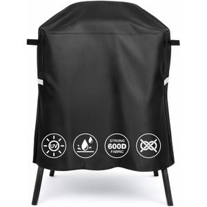 QuliMetal 7113 Grill Cover for Weber Q100 Q120 Q1000 Q1200 Q200 Q220 Q2000 Q2200 Q2400 Q2800N+ Series Gas Grills, Heavy Duty BBQ Gas Grill Cover, 600D