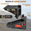 Ladder Leveler,Roof Leveler Tool, Ladder Stabilizer,Roof Leveling Tool,Stable Platform for Uneven Surface