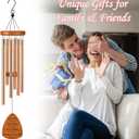 Bible Verse Wind Chimes for Outside, Christian Gifts for Women Men Religious Metal Windchimes Outdoors, Floral Cross Design Home Garden Patio Yard Decor