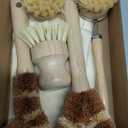 Jungle Culture 6 Pack Bamboo Dish Brush Set for Washing Up  Natural Wooden Dish Brushes for Pans & Dishes  Eco Friendly Dish Scrubber for Bottles, Pots & Vegetables  Non Toxic & Plastic Free