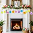 2 x 12 Pcs Easter Ornaments Plush Bunny Easter Tree Ornaments Bunny Hanging Decorations Rabbit Butt Ears Rabbit Decor
