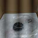 Modern Chandelier 22.4In Black Round Pendant Light LED Dimmable Kitchen Chandeliers Over Table for Dining Room, Island, Living Room, Bedroom, Foyer