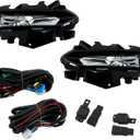 WFLNHB Left and Right Fog Lights Repalcement for Versa 2023 2024 2025 Fog Lamp Clear Lens with Wiring Kit NI2592139C NI2593139C