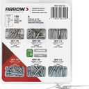 Arrow RK6120 Pop Rivet Assortment Kit for Metal, Fabric, Leather, and Auto Repair, Aluminum and Steel, 1/8-Inch, 120-Pack