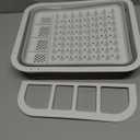 Sipobuy Collapsible Bowls, Plates, and Dishes Drainer, Portable Space-Saving Dish Rack for Kitchen, RV, Campers, and Travel Trailers