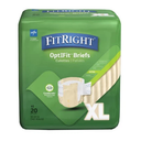FitRight Optifit Briefs Diapers XL Adult Underwear 56-64” 20 pack 