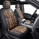 GXT Car Seat Cover Front Seat Cover with Waterproof Leather, Automotive Seat Cushion for Pickup Truck, Fits Selected Models 2009-2022 Ford F-150 and 2017-2022 F250 F350 F450 Models