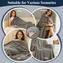 Heated Blanket Electric Throw, 50"X60" Heating Blanket Waffle with 12 Heat Levels, Fast Heating Blanket with 1-12H Timer, Overheat Protection with ETL & FCC for Bed Home Office Sofa (Light Gray