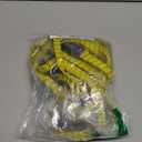 Houseables Long Bungee Cords with Hooks, Bungee Cords with Hooks, Elastic Straps, Elastic Tie Down Straps, Rope for Moving, Dolly, Truck, Bungie Chords, Heavy Duty Outdoor, Rubber, Flat, 48 Inch, 4 PK (Yellow)