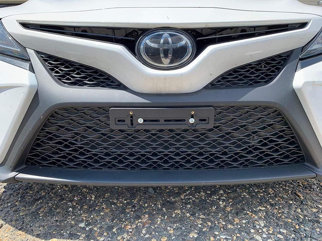 Front Bumper License Plate Bracket for Toyota Camry 2018-2025 + 6 Secure Screws & Wrench Kit