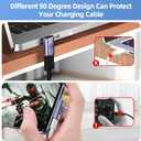 USB C Adapter (7 Pack) with 100W 40 Gbps 8K 60Hz, 90 Degree Right Angle, Straight, Female to Male, USB C Extender for TB3/4, MacBook Pro/Air, Steam Deck and More Type C Devices