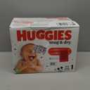 Huggies Size 1 Diapers, Snug & Dry Newborn Diapers, Size 1 (8-14 lbs), 108 Count