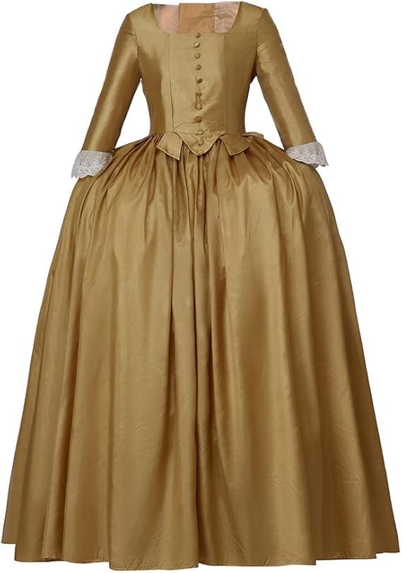Women's Hamilton Elizabeth Schuyler Dress Gown Musical Hamilton Cosplay Costume, Size L