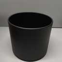 Meowell 12/10/8 inch Large Deep Plant Pots, 3 Pack Tall Cylinder Flower Pots for Outdoor Indoor Plants, Plastic Planters with Drainage Holes and Saucers for Garden Porch House Plants, Black