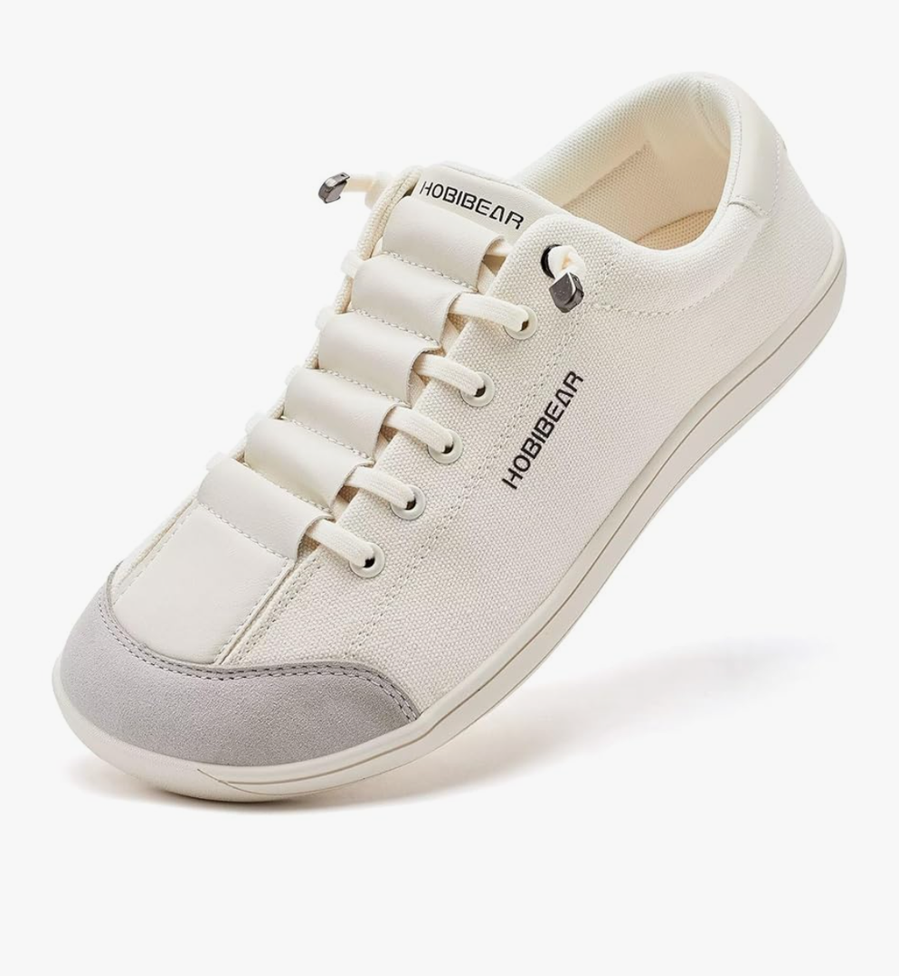 HOBIBEAR Barefoot Minimalist Shoes Women's Men's | Zero Drop | Wide Width Canvas Slip-on Shoes (39/8)