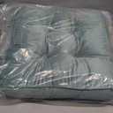 vctops Solid Square Seat Chair Pads Non Skid Soft Comfy Plush Dining Room Kitchen Office Chair Cushion with Ties (17" x 17" x 3",Green)