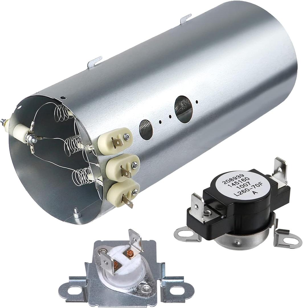 Monkemon 134792700 Dryer Heating Element, 137032600 Thermal Limiter and 3204267 Thermostat Compatible with Electrolux Frigidaire Dryers, Replacement PS2349309 AP4368653 AP4368739 PS2349395 and AP21314