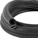 Automotive Door Weather Stripping 10Ft Car Door Rubber Edge Trim Seal Strip Gasket with Side Bulb for Car Bus Camper Boat RV Truck Doors