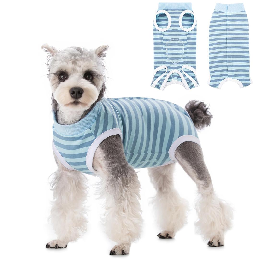 Coppthinktu Recovery Suit for Dogs Female Dog Onesie After Surgery Spay, Soft Surgical Pajamas Post-Op Bodysuits for Small Medium Puppy, Abdominal Wounds Prevent Licking Cone E-Collar Alternative