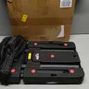 Folding Hand Truck Lightweight Hand Truck Dolly Foldable,Luggage cart with 6 Rotate Wheels, Utility Cart with Adjustable Handle,Collapsible Dolly for Moving-Black