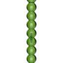 Acrylic Side Table, End Table Round Top with Solid Post for Living Room, Bedroom, Balcony, Easy Assembly (Pedestal, Green)