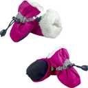 Dog Boots Dog Snow Boots for Winter, Dog Winter Boots Dogs with Anti-Slip Sole and Plush,Boots & Paw Protecto with Reflective Straps for Small Medium Dogs 4PCS Size 7