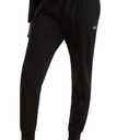 Champion Men's Joggers, Everyday Cotton, Lightweight Lounge Knit Pants for Men, 31" (Black - C Logo)