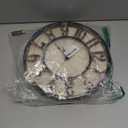 ZOOFOX 12 Inch Retro Wall Clock, Silent Non-Ticking Battery Operated Movement Decorative Round Quartz Wall Clock, Raised 3D Arabic Numeral Clock for Home, Living Room, Kitchen, Office