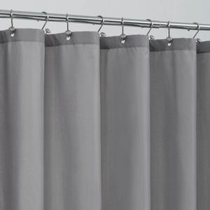 ALYVIA SPRING Extra Long Fabric Shower Curtain Liner Waterproof - 72" x 96", Soft & Lightweight X-Long Shower Curtain with 3 Magnets, Machine Washable - 72x96, Grey
