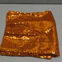 ShinyBeauty Sequin Pillow Case 20x20 2 Pack Orange Glitter Pillows Decorative Sparkles Holiday Throw Pillows for Wedding Home Party (20x20 x2pc, Orange)