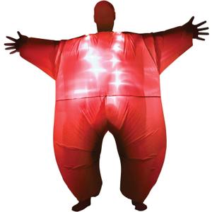 Red Light-Up Inflatable Megamorph Blow up Costume - One Size fits Most Red Light-Up Inflatable Megamorph Blow up Costume - One Size fits Most