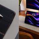 Leather Case for iPad Pro 12.9" 3-6th Gen (2018-2024), with Pencil Holder&Buckle, Auto Wake/Sleep, Adjustable Stand, Black