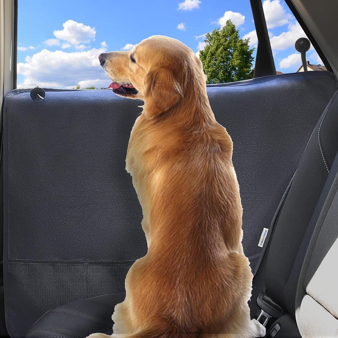 Durapower Dog Car Door Protector2 Pack Extra Big & Thick Anti Pet Scratching Waterproof Vehicle Door Covers Guard Truck Interior Panel Safe SUV Universal 600D Black (31.1'' in X 25.2'')