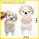 Hand Painted Dog Squishy Toys，Big Cute Ultra Soft Squeeze Fidget Puppy Toy for Stress Relief ,Kawaii Squishies Sticky Animal Toys for Adults Kids,Decompression Sensory Balls Toys (Teddy)