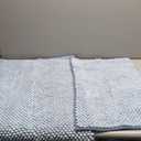 Bathroom Rugs Set 2 Piece-Chenille Bath Mats Non Slip-Thick Soft Absorbent Beach Bath Rug-Shower Floor Mat Machine Washable-Bathroom Decor Accessories (Light Blue, 20" x 32" Plus 16" x 24")