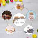 24 Pack 1.7 Oz Glass Bottles with Cork Stoppers,50 ML Mini Small Glass Bottles for Wedding Favors,Crafts Home Decorations,Party Favors