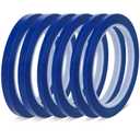 6 Rolls Fine Line Tape, Multi-Size Vinyl Fineline Pinstripe Tapes, 1/12, 1/8, 1/4 in x 36 yd Fineline Masking Tapes, Flexible Pinstripe Tape for DIY Car Auto Paint Art, Blue