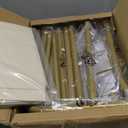 Kids Clothing Rack-Portable Kids Clothing Rack with Storage Shelf - Toddler Garment Organizer for Baby Clothes, Dance Costumes, Girls Gift Ideas(YJ-gold, 31.1"D x 15.3"W x 45.2"H)