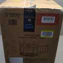 21 Inch Black Fireplace with 3D Flame Effect, Three-Sided Freestanding Electric Fireplaces with Removable Foot, Electric Fireplace Heaters for Indoor Use (Black-18'')