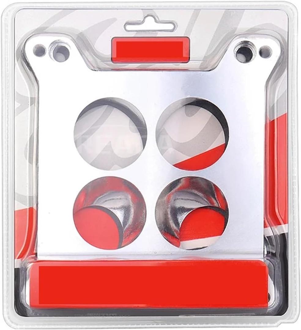 Aluminum Carburetor Adapter Plate 2696 Four Hole Square-Bore To Square-Bore Adaptador De Carburador Individual Venturi