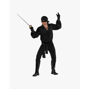 Morph Masked Vigilante Costume Men El Legend Hero Outfit with Black Hat and Mask for Adults Medium