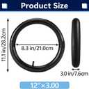 3.00/3.50-12" Rear Inner Tube for Tires Compatible with Tutto Tutti Soleil01 Electric Dirt Bike, 80/100-12 Dirt Bike Tube