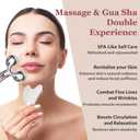 Stainless Steel Gua Sha and Face Roller Set, Facial Tool for Face Sculpting, Metal Skin Care, Massager for Women