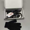 1.25 Inch Ceramic Tourmaline Curling Wand - Dual Voltage Hair Curler for Long-Lasting Curls & Waves with 5 Heat Settings, Heat-Resistant Glove & Clips Included