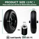 Taifa 14 Inch 1 PC Solid Flat Free Replacement Tires and Wheels 3.50-8 with 5/8'' Bearing, Air Less Wheel for Wheelbarrow/Wagon/Hand Truck/Trolley/Garden Scooter etc.