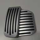 Performance ABS Pedal Pad Accessories Brake for Tesla Model y Juniper Accessories Model 3 Highland Accessories 2017-2026 Non-Slip Protector Accessories Foot Pedal Pad Replacement Silver