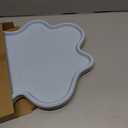 Li&Zhao Plastic Serving Trays - 3 PCS Restaurant Trays, Large, for Serving Food, Party, Picnic, Holidays (3 Colors) (Cloud)