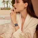 STIROLL Thin Replacement Band Compatible for Apple Watch 38mm 40mm 41mm 42mm(Series 11 10), Stainless Steel Metal Wristband Women Men for iWatch Ultra SE Series 9 8 7 6 5 4 3 2 1, Rose Gold