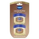 Vaseline Lip Balm Mini 2 ct Cocoa Butter For Dry Cracked Skin Hydrating Lip Balm 0.5 oz